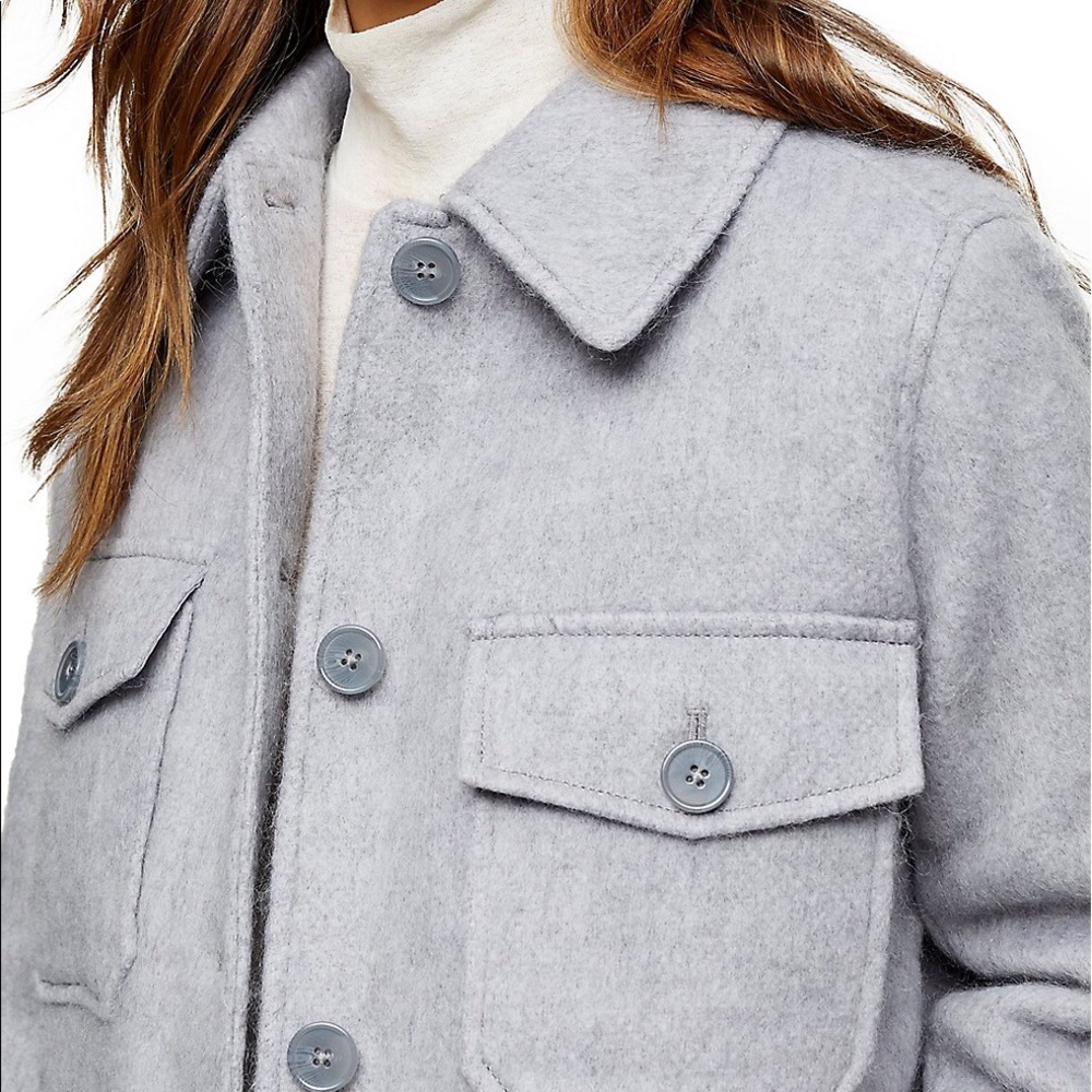 Topshop Tall Wool-Blend Jacket - Picture 3 of 5